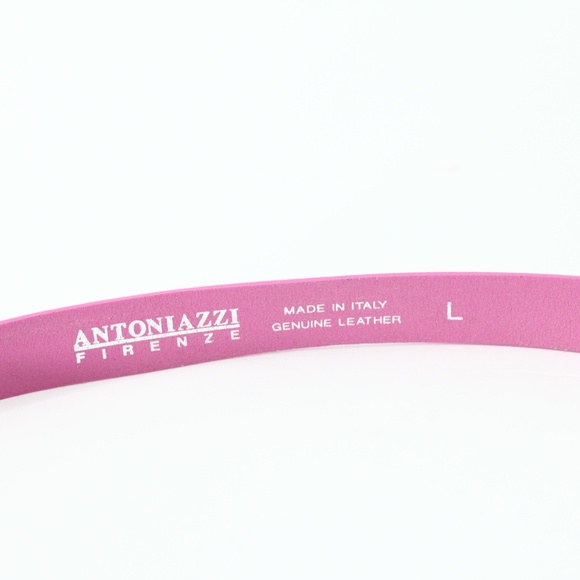 Antoniazzi Firenze Women Leather Large Belt New Italian Pink made in Italy main image 6